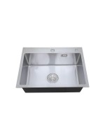 Мойка кухонная РМС MR-5843 c корзиной и дозатором, нержавеющая сталь