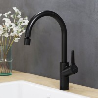 Смеситель для кухни Damixa Eclipse 310722300 с двухрежимным регулируемым аэратором, черный