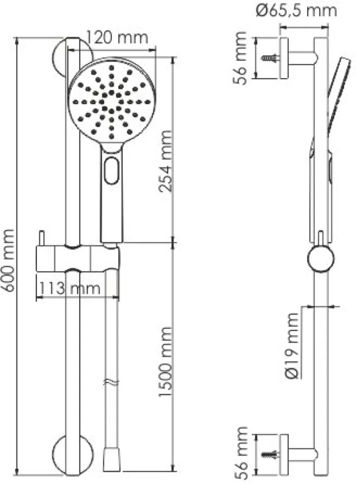 Душевой гарнитур Wasserkraft A144