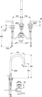 Смеситель для раковины Kludi Nova Fonte 201433915 черный