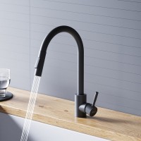 Комплект Мойка Florentina Липси 600 черная + Смеситель Dorff Logic D3007522 черный