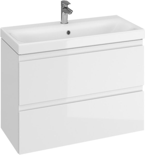Тумба с раковиной Cersanit Moduo slim 80 белая