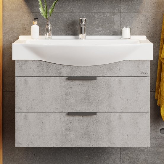 Тумба под раковину Onika Девис 80.13 бетон чикаго