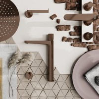 Смеситель для раковины Wasserkraft Paar 8803H розовое золото PVD Смеситель для раковины Wasserkraft Paar 8803H розовое золото PVD