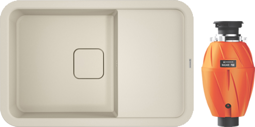 Комплект Мойка Omoikiri Tasogare 78 пастила + Измельчитель Nagare 750