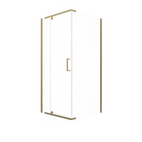 Душевой уголок Triton Терра -Голд 90х90, профиль золото, стекло прозрачное