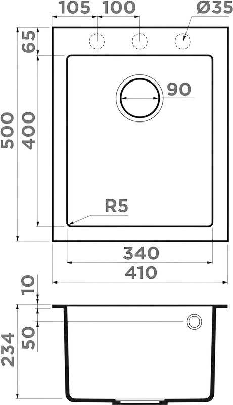 Комплект Мойка Omoikiri Bosen 41-PL платина + Измельчитель Nagare slim 1250-AZ azur blue