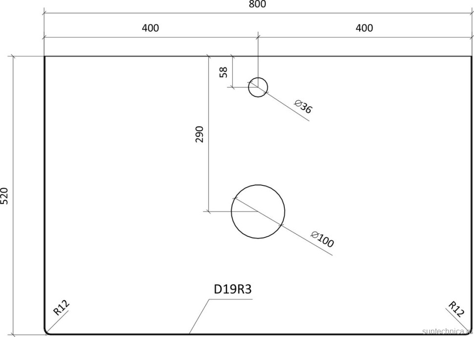 Тумба с раковиной STWORKI Берген 80 белая с темной столешницей, Moduo 50 Square