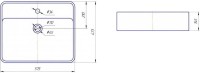 Столешница с раковиной ASB-Woodline Санди 80