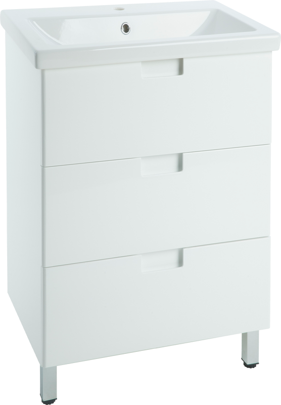 Тумба с раковиной Bellezza Пегас 50 напольная, белая