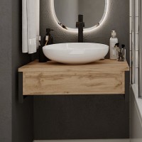 Тумба под раковину 1MarKa Grunge Loft 100 дуб вотан