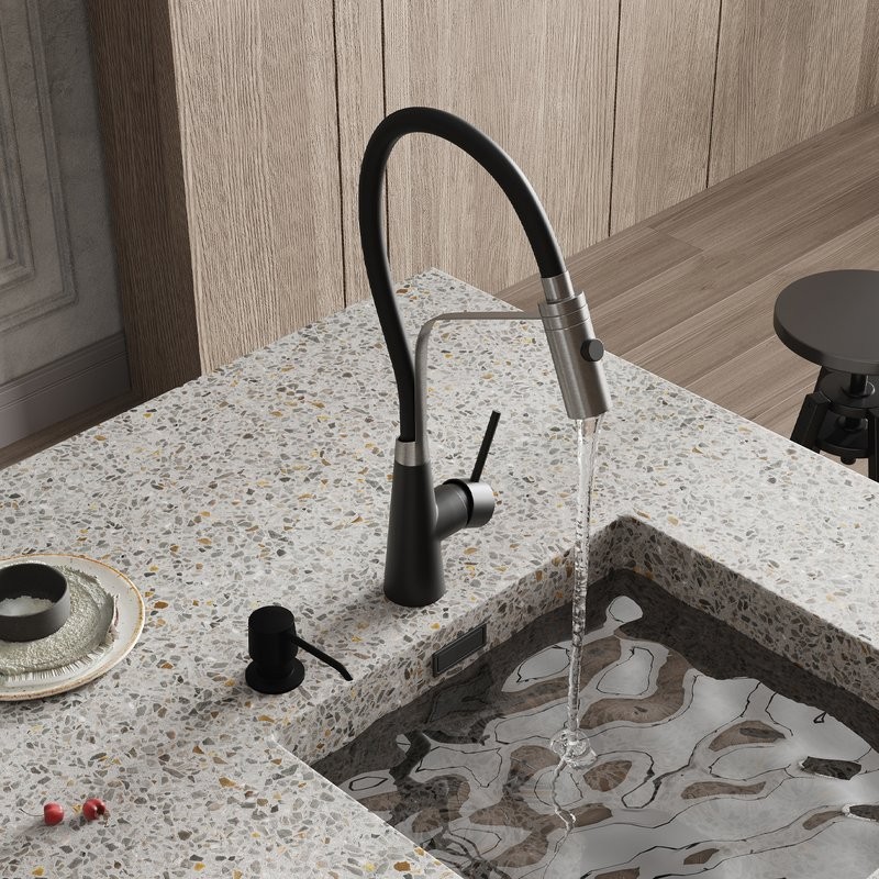 Смеситель для кухни Wasserkraft A8417 magic black