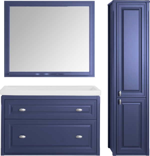 Мебель для ванной комнаты ASB-Woodline Кастелло 100 подвесная, пейна