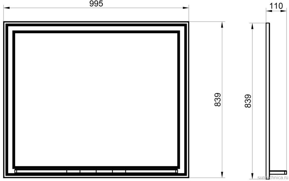 Мебель для ванной комнаты ASB-Woodline Кастелло 100 подвесная, пейна