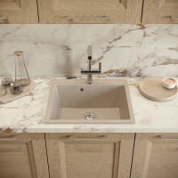 Мойка кухонная Domaci Болонья М-44-004 песочная Мойка кухонная Domaci Болонья М-44-004 песочная