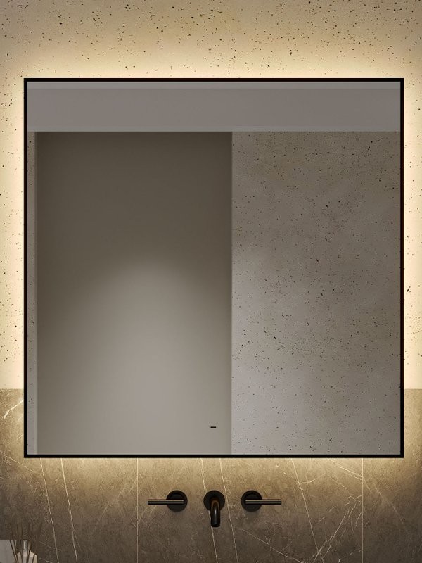 Зеркало CONTINENT Led Amer 100х100 см, сенсорное, с теплой подсветкой