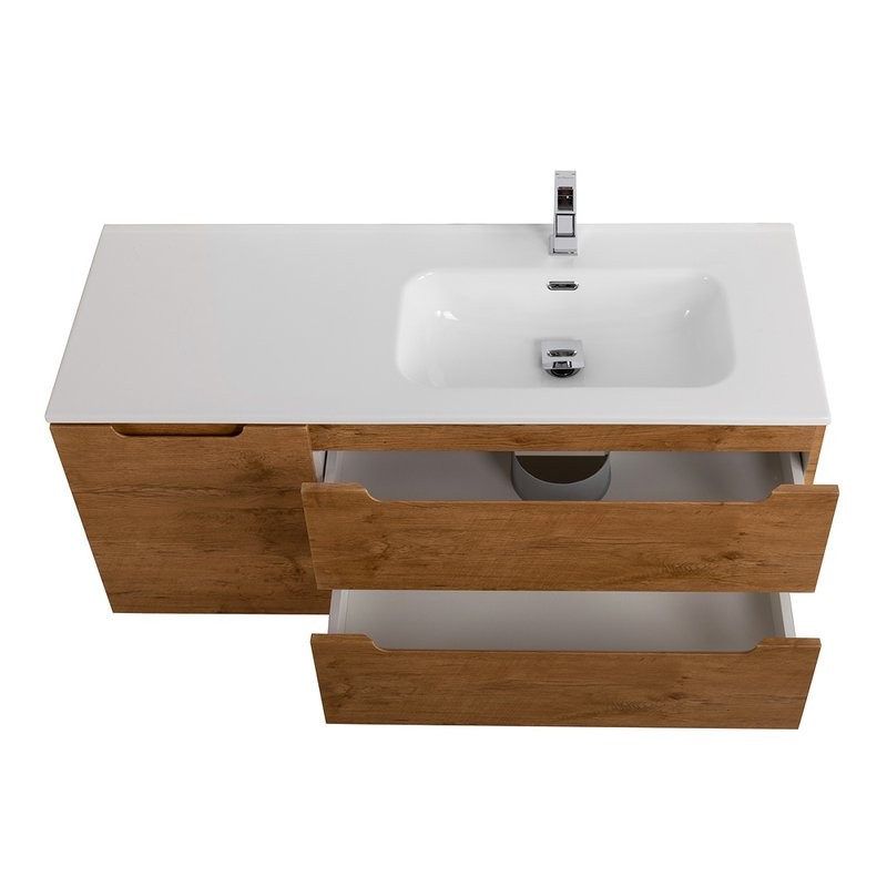 Тумба с раковиной BelBagno Etna R, 100 2 ящика, дверца, rovere nature