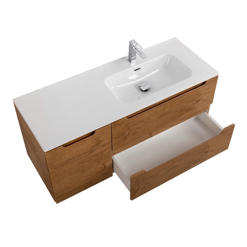 Тумба с раковиной BelBagno Etna R, 100 2 ящика, дверца, rovere nature