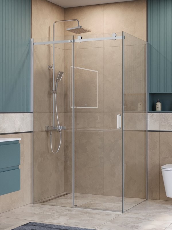 Душевой уголок BelBagno Soft Close-2 AH-1-120/80-C-Cr профиль хром