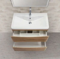 Тумба с раковиной BelBagno Acqua 100 подвесная, robere nature grigio