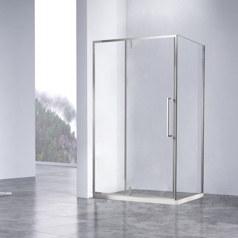 Душевой уголок Vincea Slim-N VSR-4SNP1012CL 120х100, профиль хром, стекло прозрачное