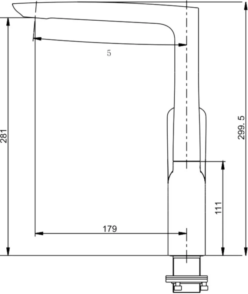 Смеситель для кухни Savol SK-H7001