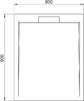 Поддон для душа RGW Stone Tray STL MB 90x90, черный мрамор