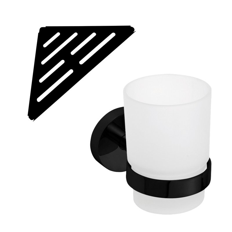 Набор Стакан Bemeta Dark 104110010 + Мыльница 102308260