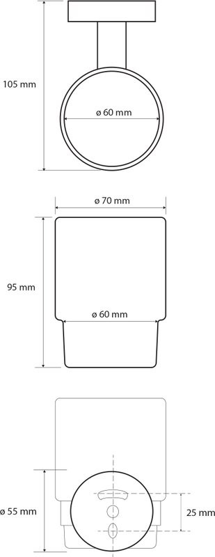 Набор Стакан Bemeta Dark 104110010 + Мыльница 102308260