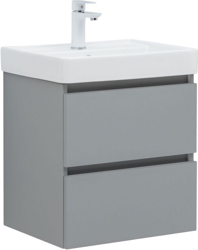 Тумба под раковину без столешницы Aquanet Вега 2.0 50 подвесная, мисти грин