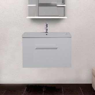 Тумба с раковиной Aquanet Порто 80 белая