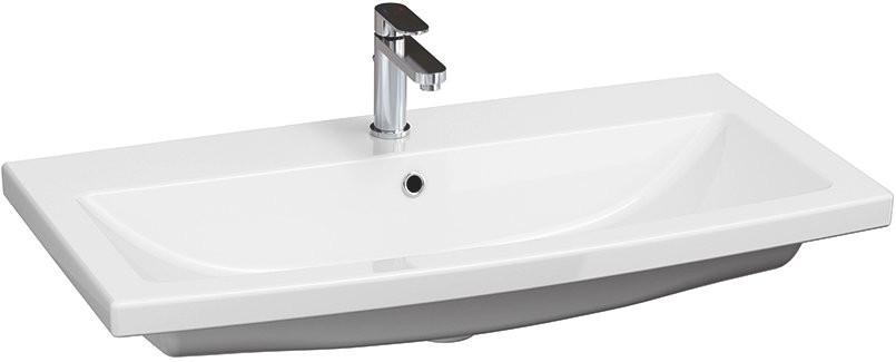 Тумба с раковиной Aquanet Порто 80 белая