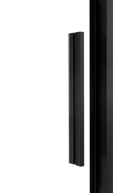 Душевой уголок Vincea Slim Soft VSR-1SS9011CLB 110x90, профиль черный, стекло прозрачное