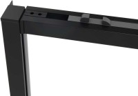 Душевой уголок Vincea Slim Soft VSR-1SS9011CLB 110x90, профиль черный, стекло прозрачное