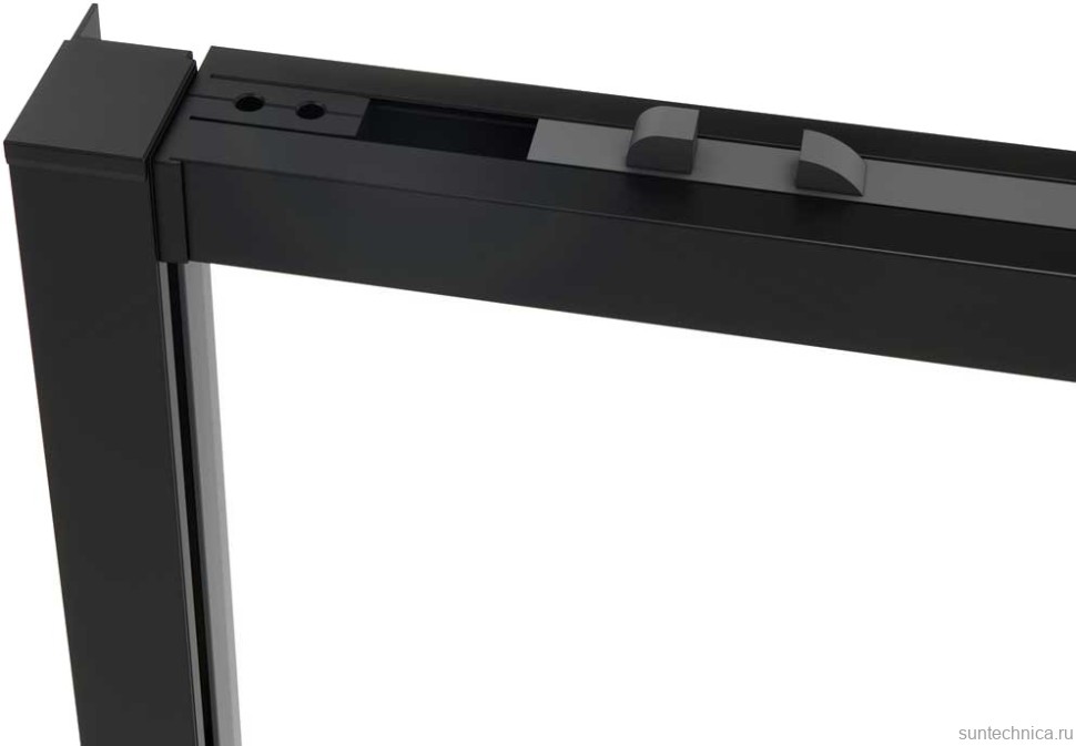 Душевой уголок Vincea Slim Soft VSR-1SS9011CLB 110x90, профиль черный, стекло прозрачное