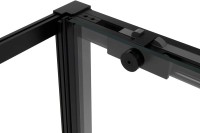 Душевой уголок Vincea Slim Soft VSR-1SS9011CLB 110x90, профиль черный, стекло прозрачное
