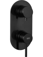Встраиваемый смеситель для душа и ванны Remer X Style X92KB чёрный брашированный хром Встраиваемый смеситель для душа и ванны Remer X Style X92KB чёрный брашированный хром