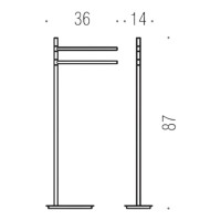 Стойка Colombo Design Square B9901.HPS1 нержавеющая сталь