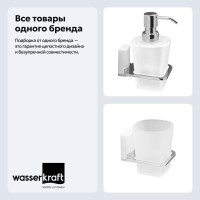 Набор Стакан Wasserkraft Leine White K-5028WHITE + Дозатор K-5099WHITE