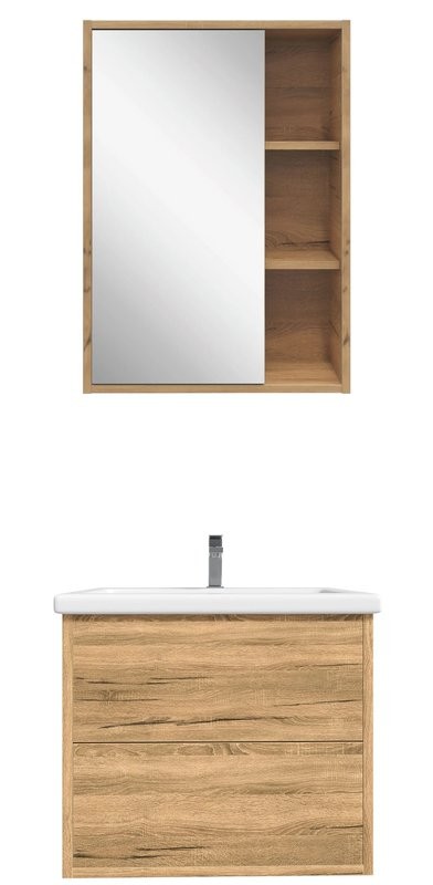 Мебель для ванной комнаты SanStar Siva 50 дуб вотан, раковина Como 50