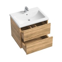 Мебель для ванной комнаты SanStar Siva 50 дуб вотан, раковина Como 50