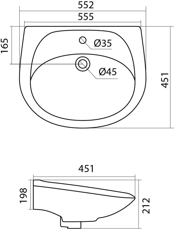 Раковина Santek Бриз 1WH110460 55