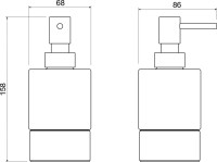 Набор Стакан AQUATEK Лира AQ4428MB + Дозатор AQ4429MB Набор Стакан AQUATEK Лира AQ4428MB + Дозатор AQ4429MB