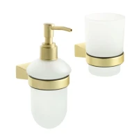 Набор Стакан Fixsen Trend Gold 99006 + Дозатор 99012 Набор Стакан Fixsen Trend Gold 99006 + Дозатор 99012