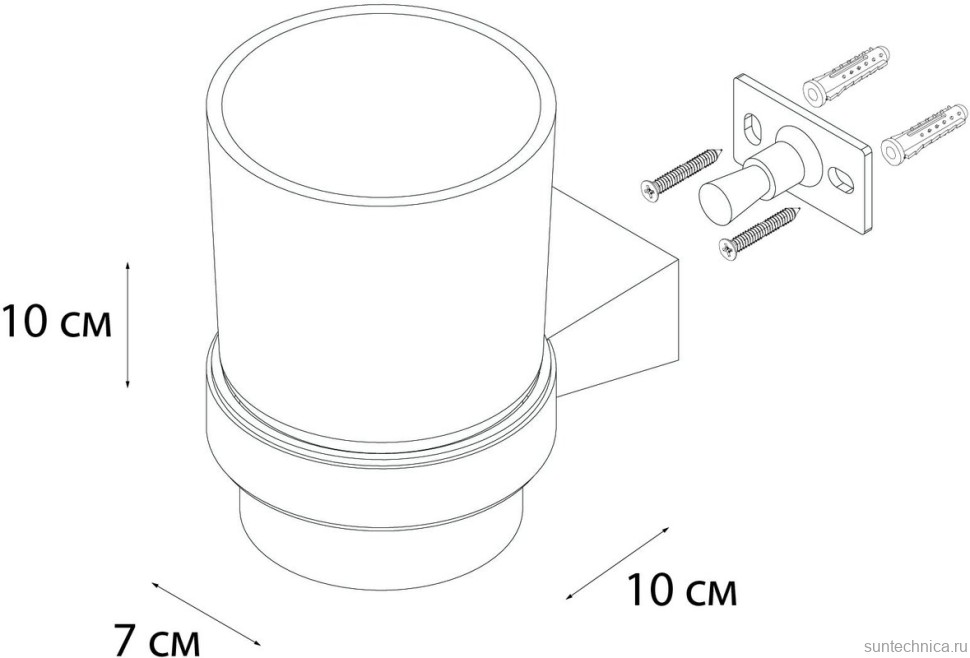 Набор Стакан Fixsen Trend Gold 99006 + Дозатор 99012