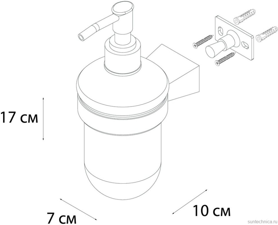 Набор Стакан Fixsen Trend Gold 99006 + Дозатор 99012