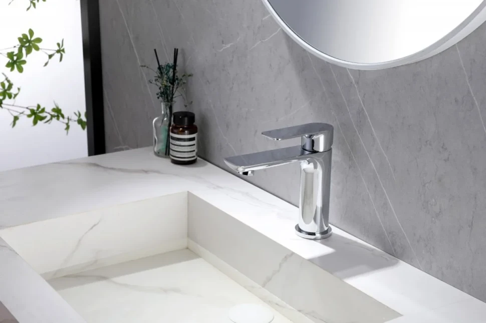 Смеситель для раковины Abber Weiss Insel AF8010 хром