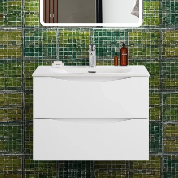 Тумба с раковиной BelBagno Marino-cer-n 70 подвесная, bianco opaco