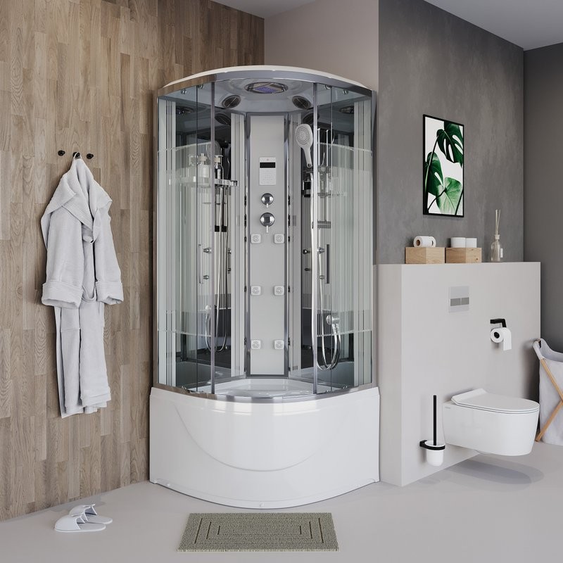 Душевая кабина Niagara Ultra NG-708-01 90х90, с высоким поддоном