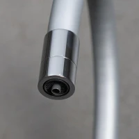 Смеситель для кухни Lemark Comfort LM3075C-Silver с гибким изливом, хром, серебристый